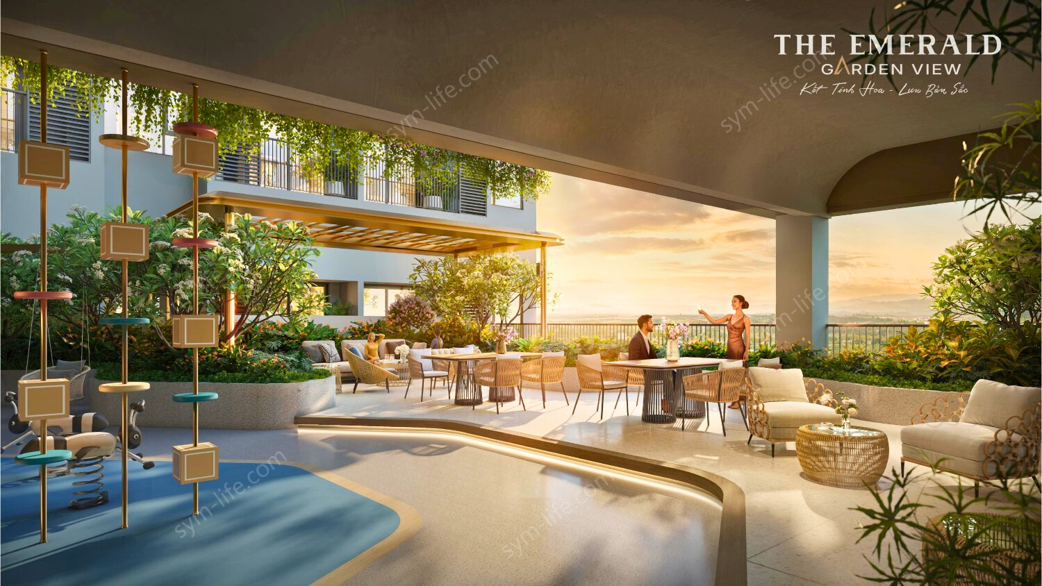 Khu Thư Giãn Tầng 4 The Emerald Garden View